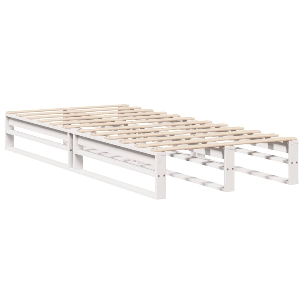 vidaXL Letto senza Materasso Bianco 90x200 cm Legno Massello di Pino