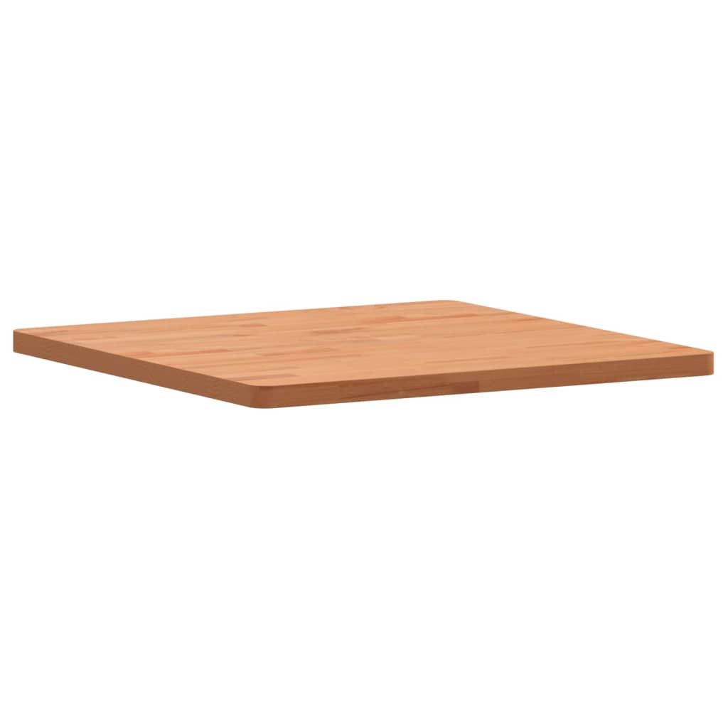 vidaXL Piano per Tavolo 60x60x2,5 cm Quadrato Legno Massello di Faggio