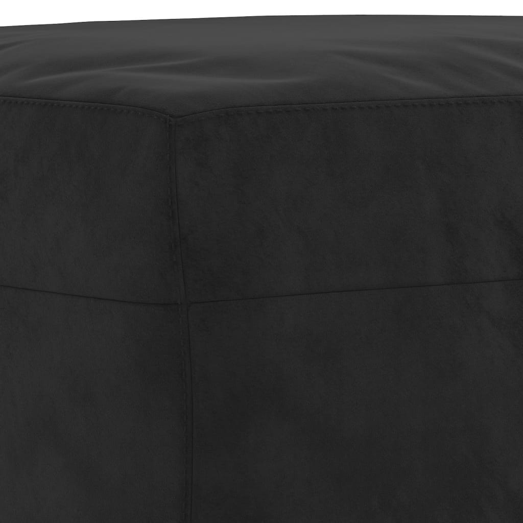 vidaXL Panca Nero 100x35x41 cm in Velluto