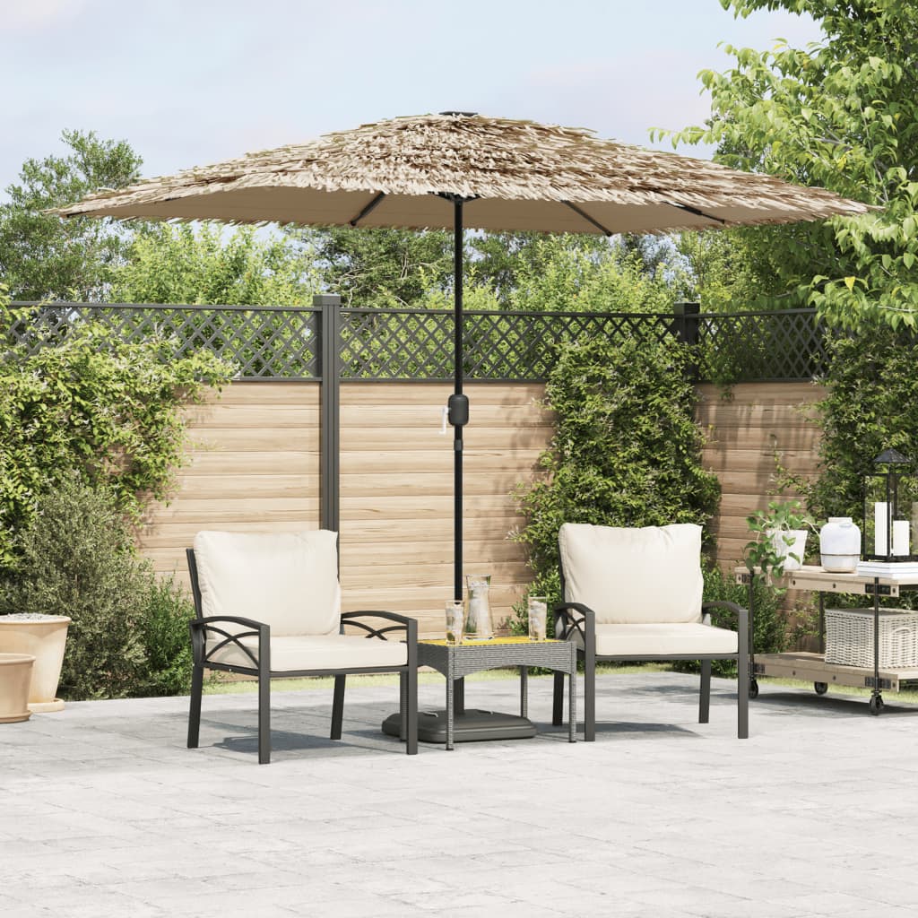 vidaXL Ombrellone Giardino con Palo in Acciaio Marrone 300x200x250 cm