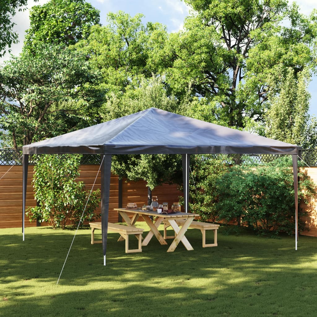 vidaXL Gazebo Professionale 4x4 m Antracite 90 g/m²