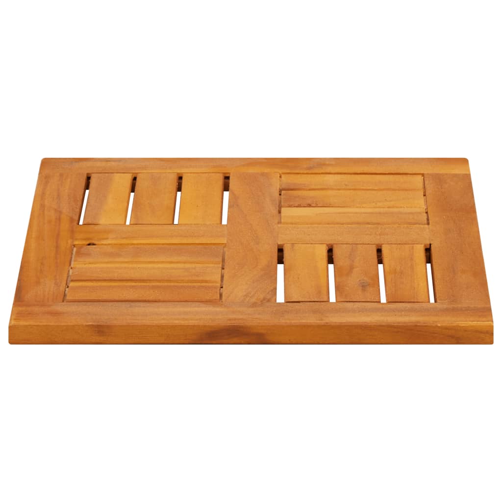 vidaXL Piano per Tavolo 40x40x2 cm Quadrato Legno Massello di Faggio