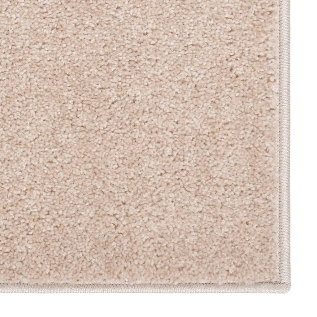 vidaXL Tappeto a Pelo Corto 200x290 cm Beige Scuro