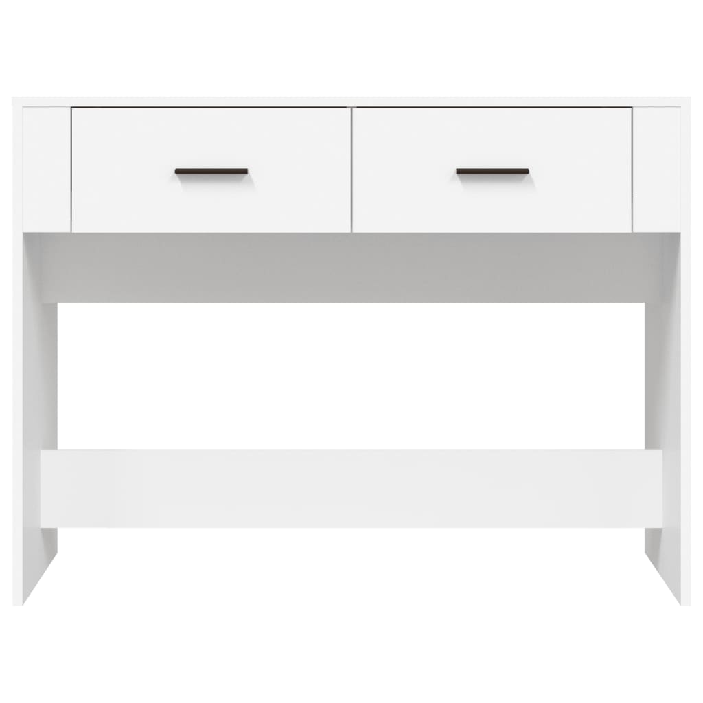 vidaXL Tavolino Consolle Bianco 100x39x75 cm in Legno Multistrato