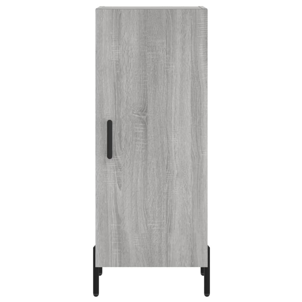 vidaXL Credenza Grigio Sonoma 34,5x34x90 cm in Legno Multistrato