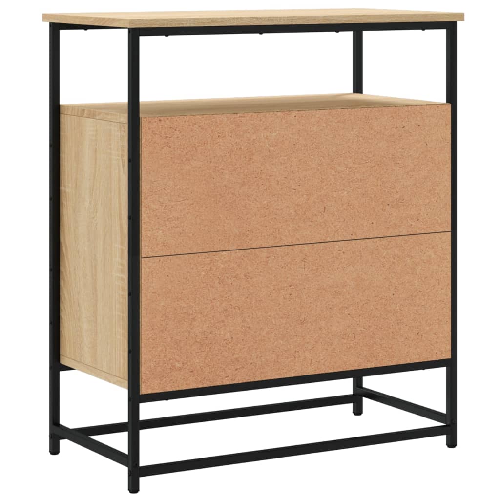 vidaXL Credenza Rovere Sonoma 69x35x80 cm in Legno Multistrato