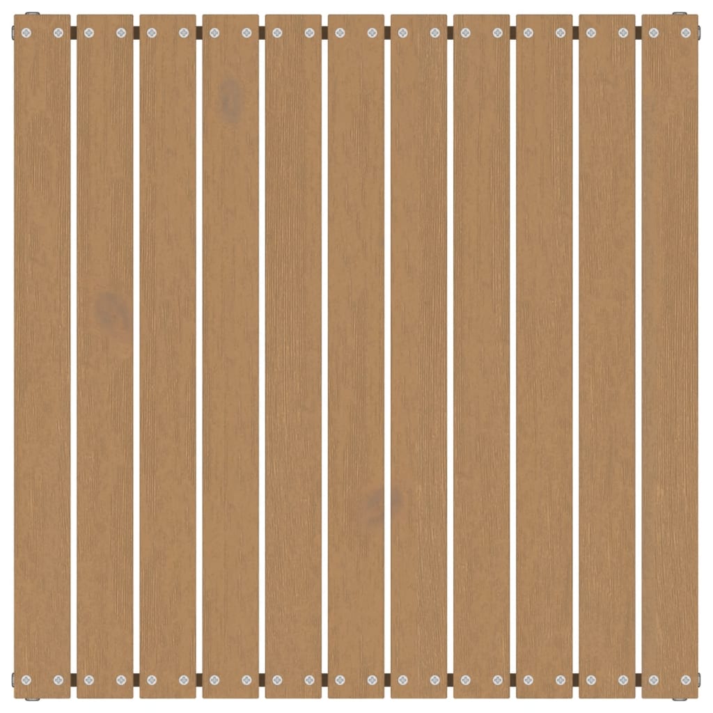 vidaXL Poggiapiedi da Giardino 70x70x30 cm ambra in Legno di Pino