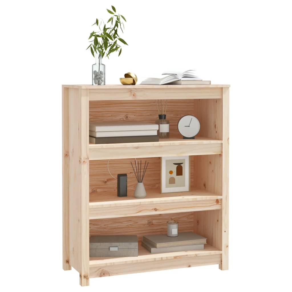 vidaXL Libreria 80x35x97 cm in Legno Massello di Pino