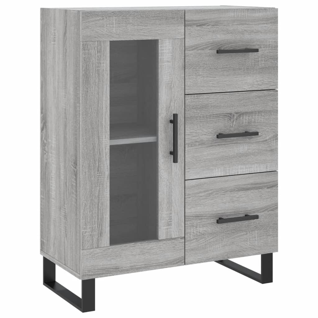 vidaXL Credenza Grigio Sonoma 69,5x34x90 cm in Legno Multistrato