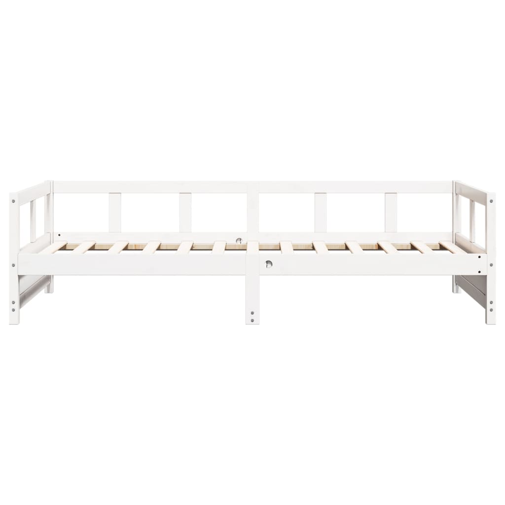 vidaXL Dormeuse senza Materasso Bianca 80x200 cm Legno Massello Pino