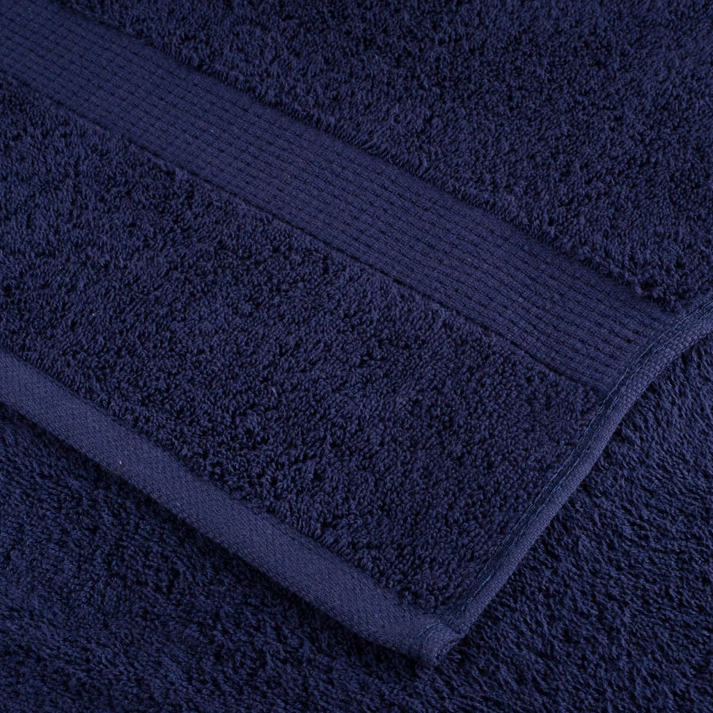 vidaXL Asciugamani per Sauna SOLUND 2 pz Blu Navy 80x200cm 600gsm