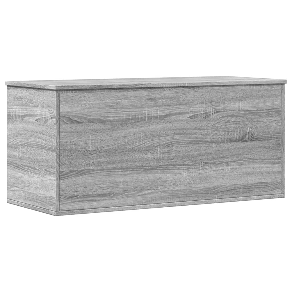 vidaXL Contenitore Grigio Sonoma 100x42x46 cm Legno Multistrato