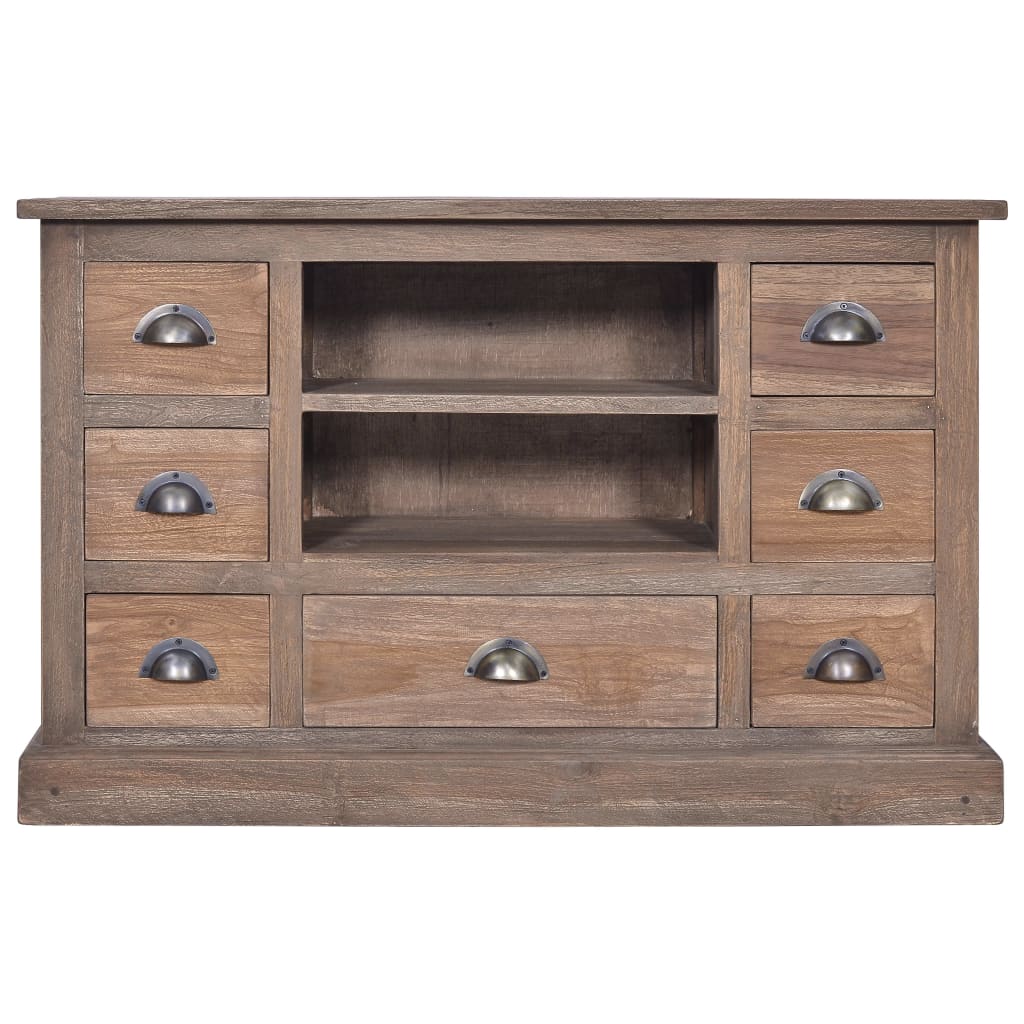 vidaXL Credenza 90x30x58 cm in Legno Massello di Teak