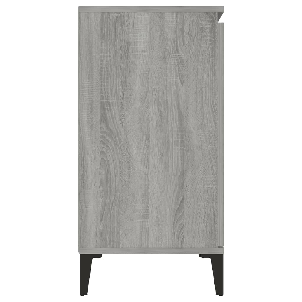 vidaXL Credenza Grigio Sonoma 104x35x70 cm in Legno Multistrato