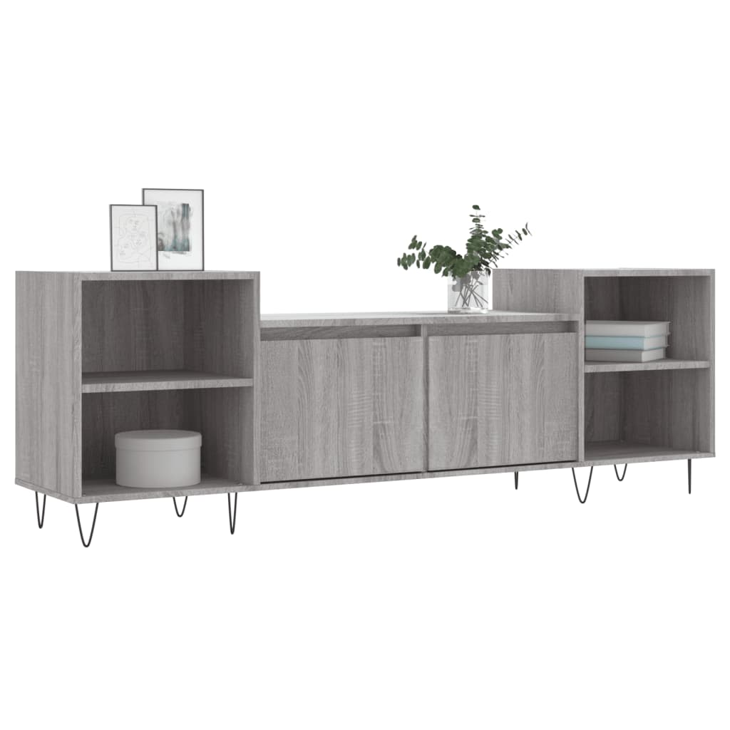 vidaXL Mobile TV Grigio Sonoma 160x35x55 cm in Legno Multistrato