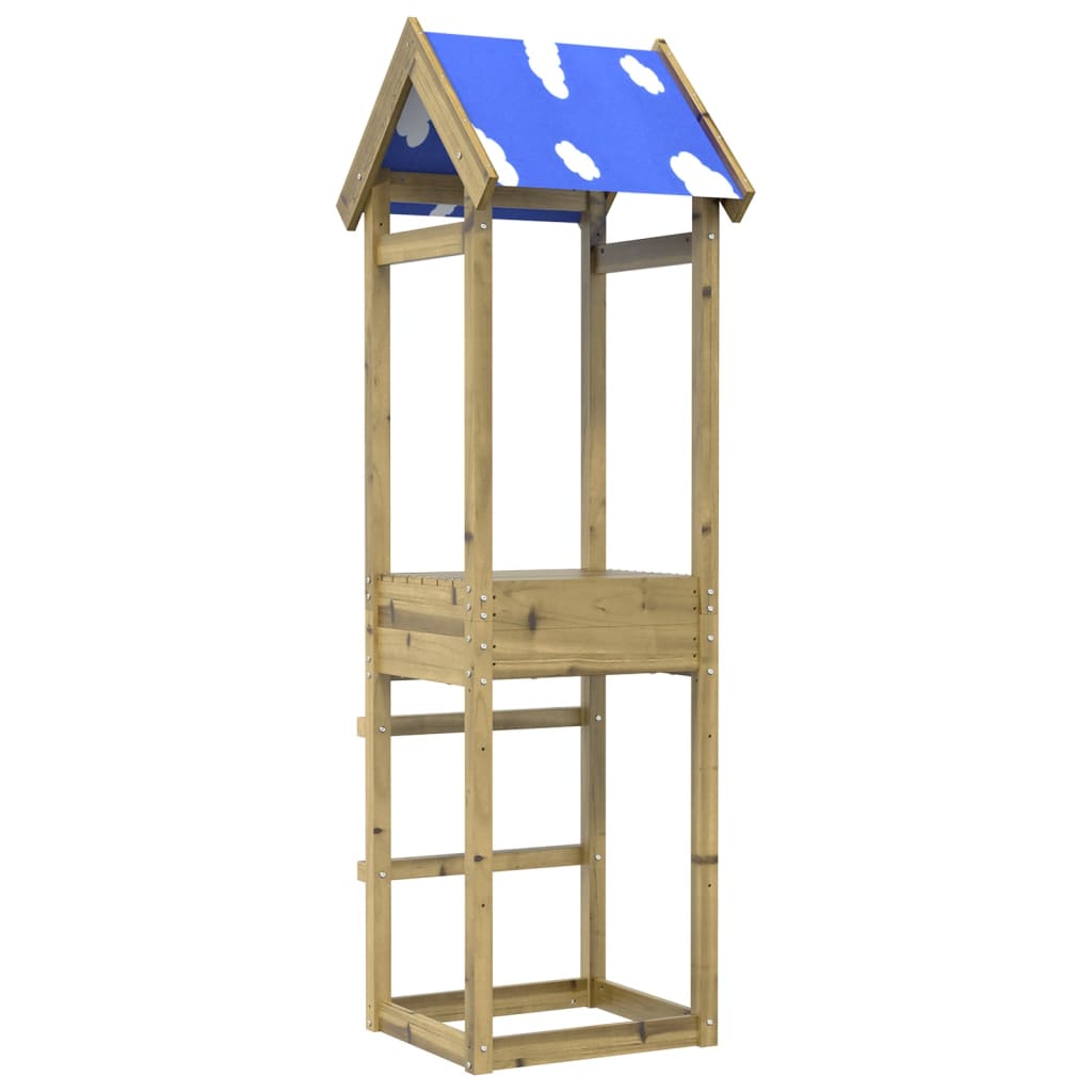 vidaXL Torre da Gioco 52,5x46,5x195 cm in Legno di Pino Impregnato