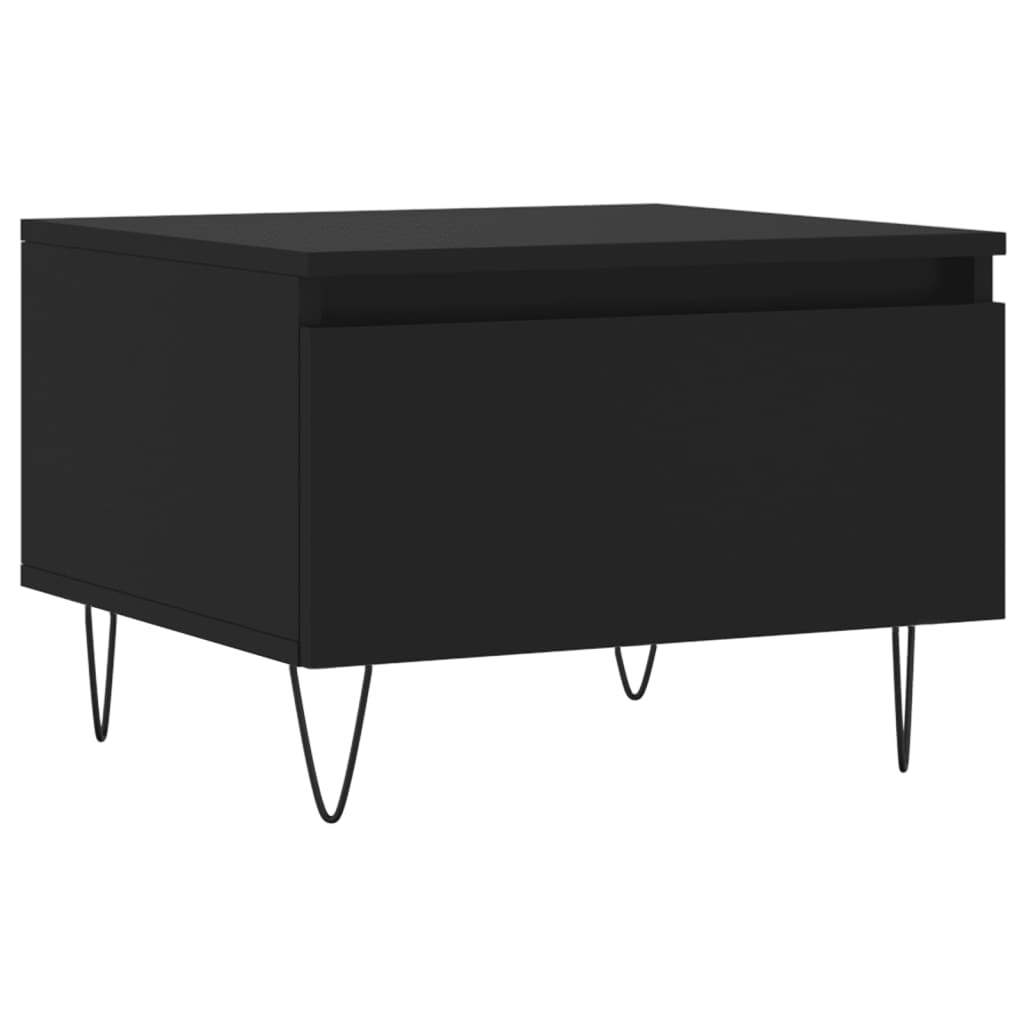 vidaXL Tavolino da Salotto Nero 50x46x35 cm in Legno Multistrato