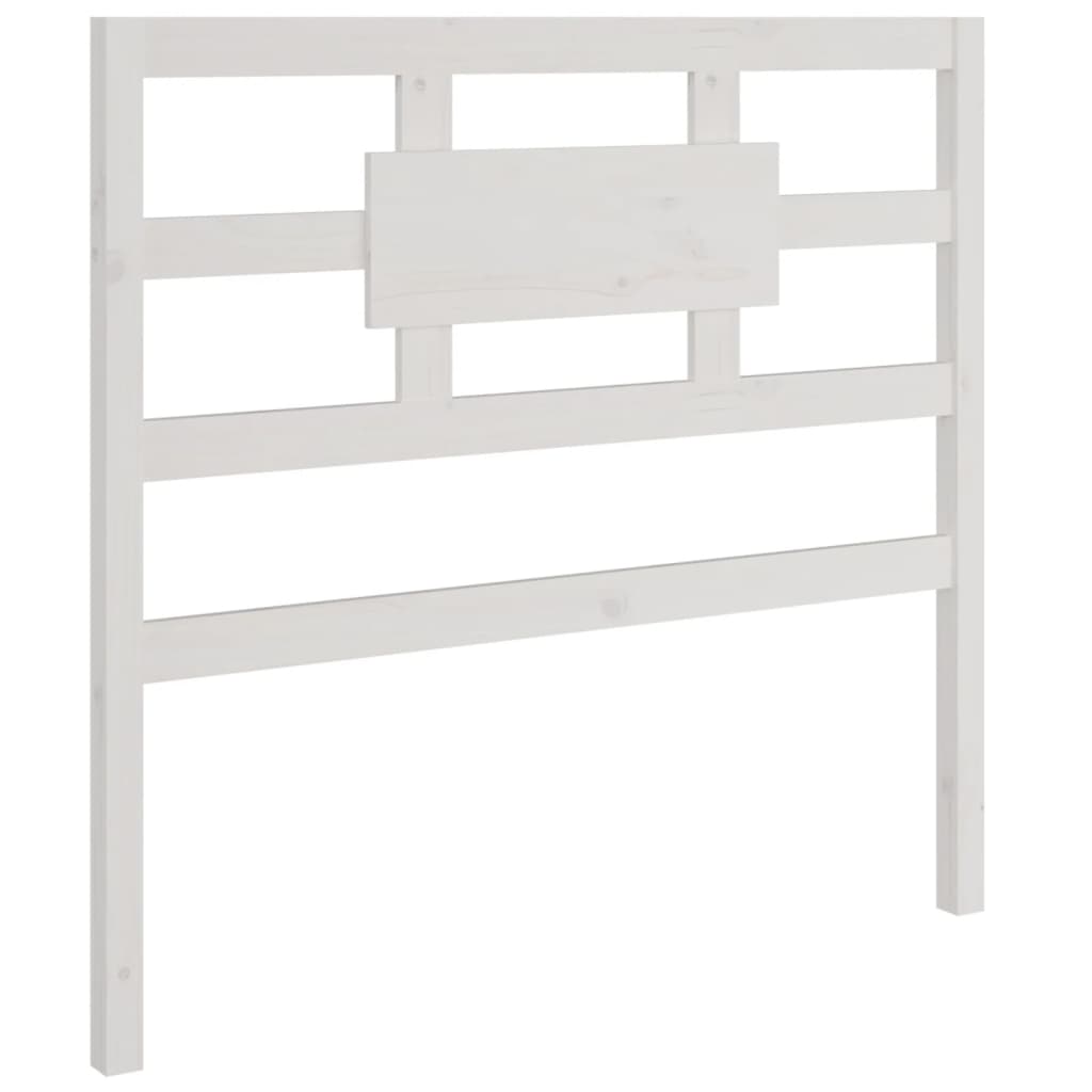 vidaXL Testiera per Letto Bianca 95,5x4x100 cm Legno Massello di Pino