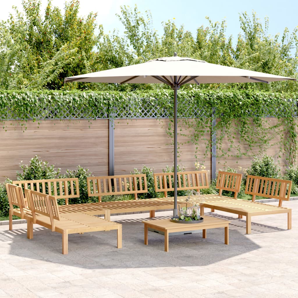 vidaXL Set Divano Pallet da Giardino 6 pz in Legno Massello di Acacia