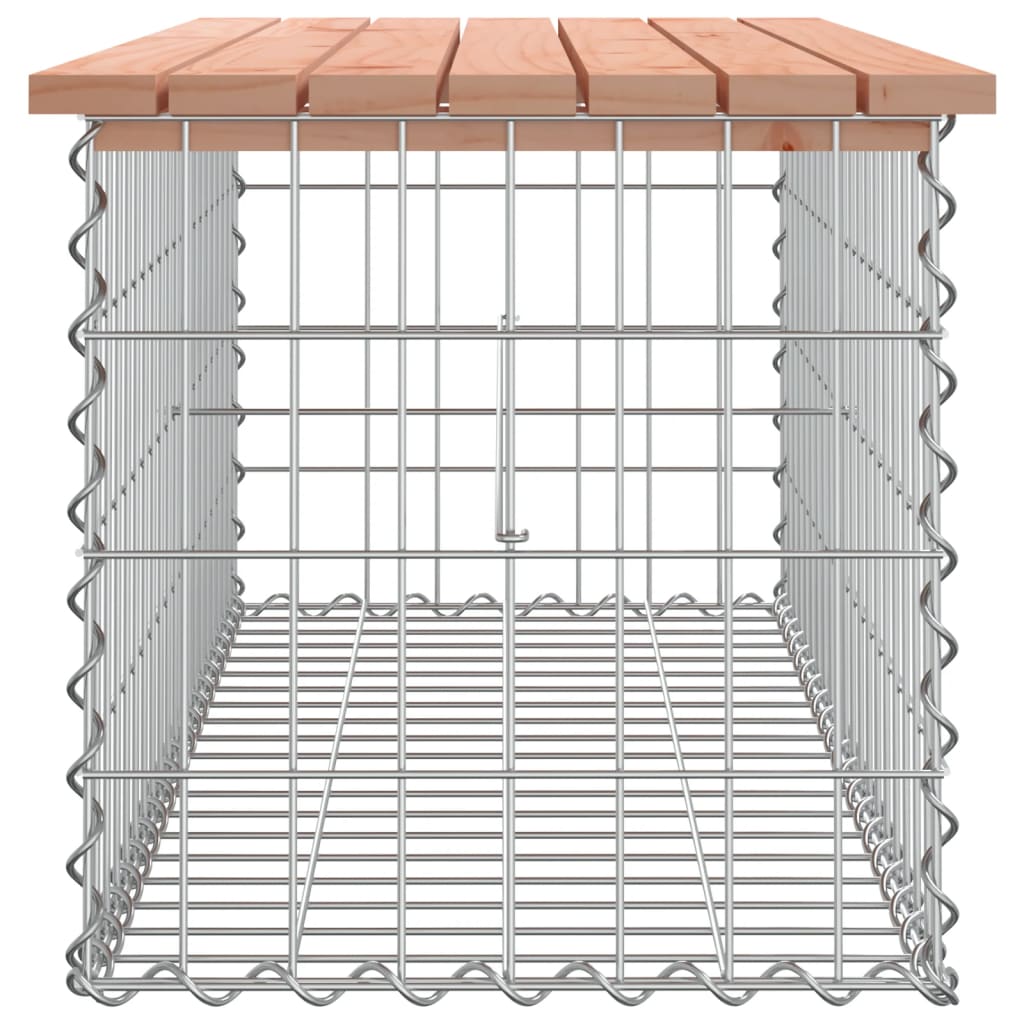 vidaXL Panca da Giardino Design Gabbione 103x44x42 cm Massello Douglas