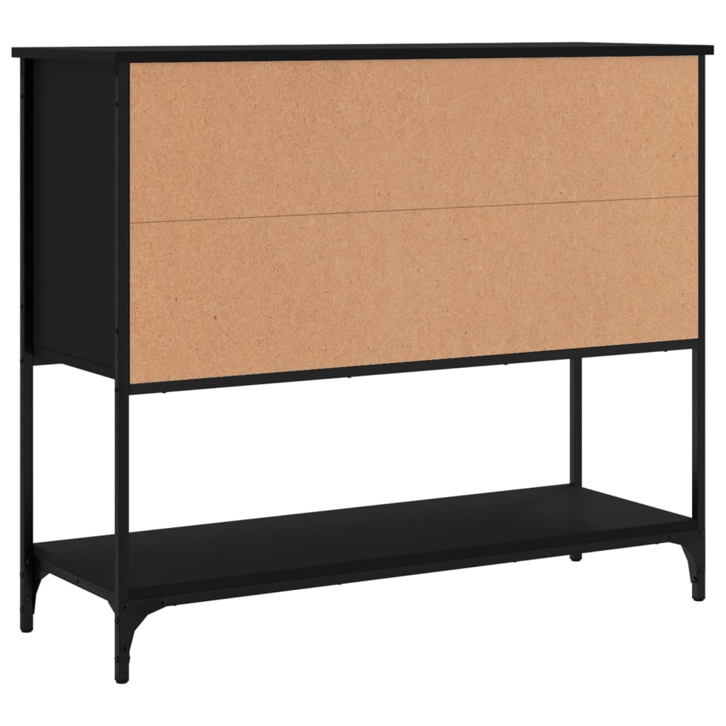 vidaXL Credenza Nera 100x36x85 cm in Legno Multistrato