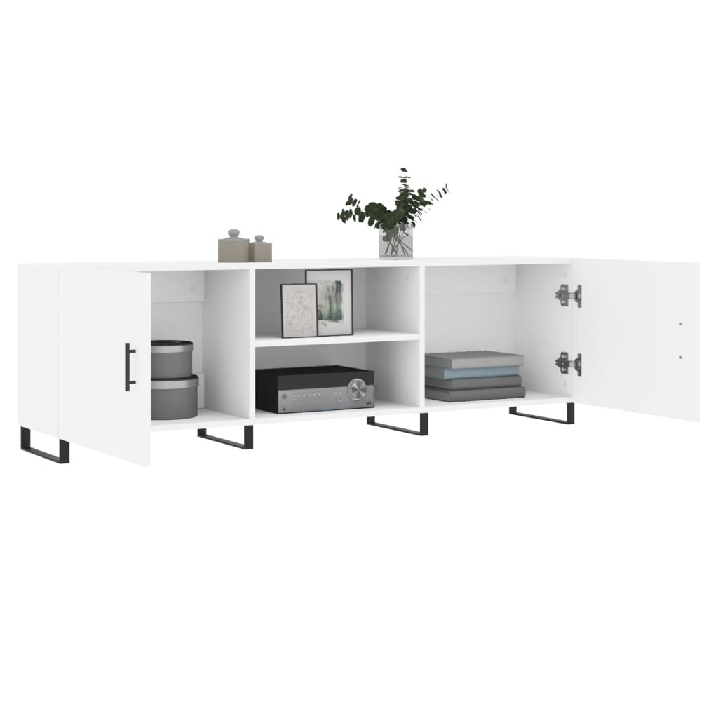 vidaXL Mobile Porta TV Bianco 150x30x50 cm in Legno Multistrato