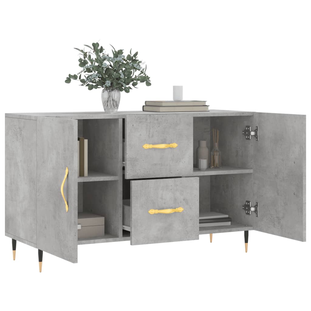 vidaXL Credenza Grigio Cemento 100x36x60 cm in Legno Multistrato