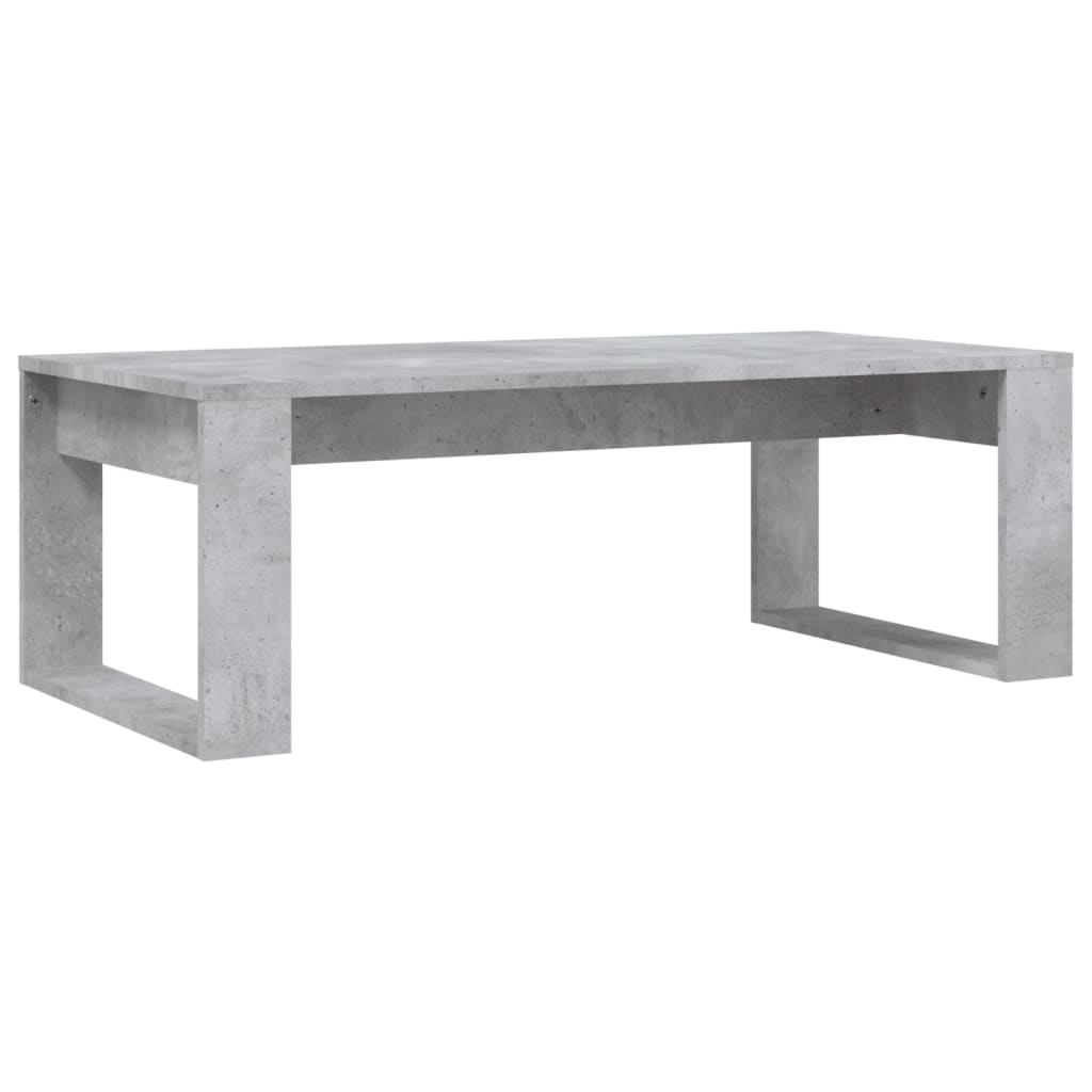 vidaXL Tavolino Salotto Grigio Cemento 102x50x35 cm Legno Multistrato