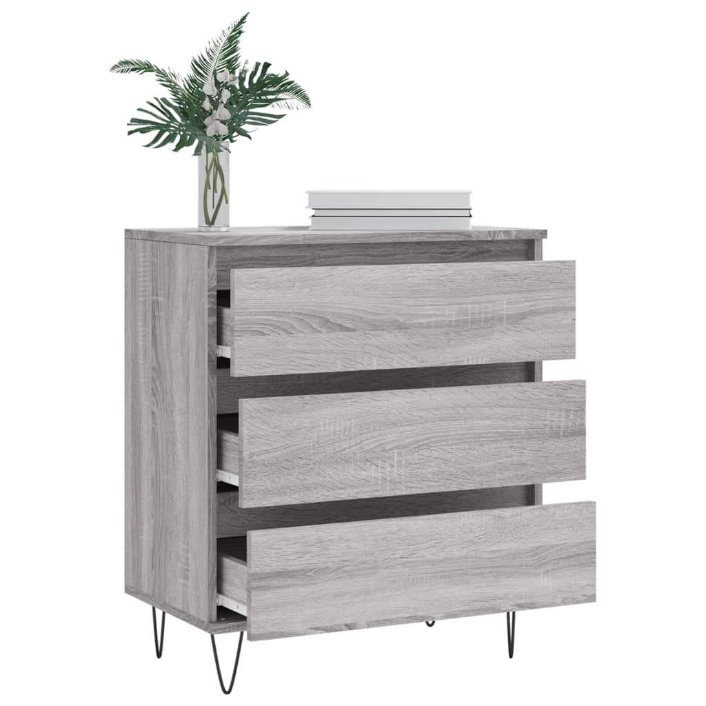 vidaXL Credenza Grigio Sonoma 60x35x70 cm in Legno Multistrato