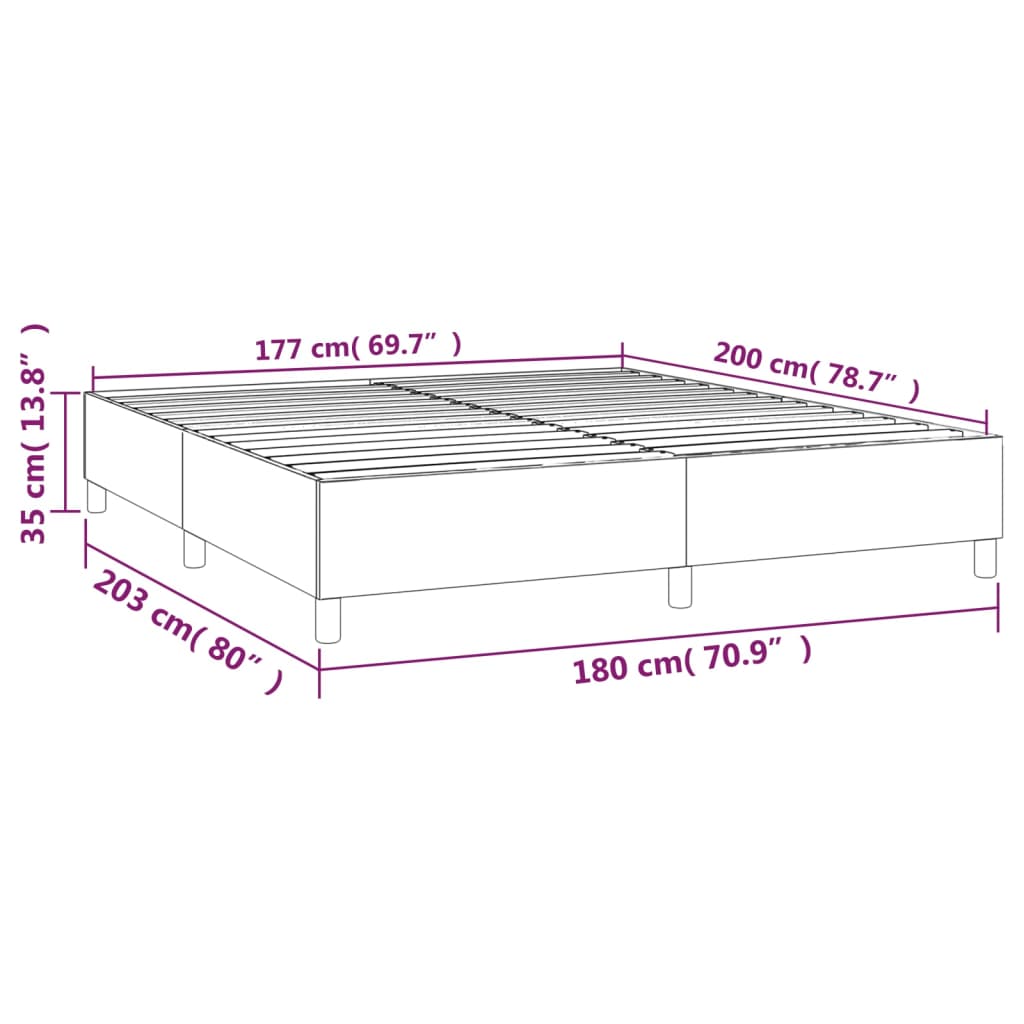 vidaXL Giroletto Bianco 180x200 cm in Similpelle