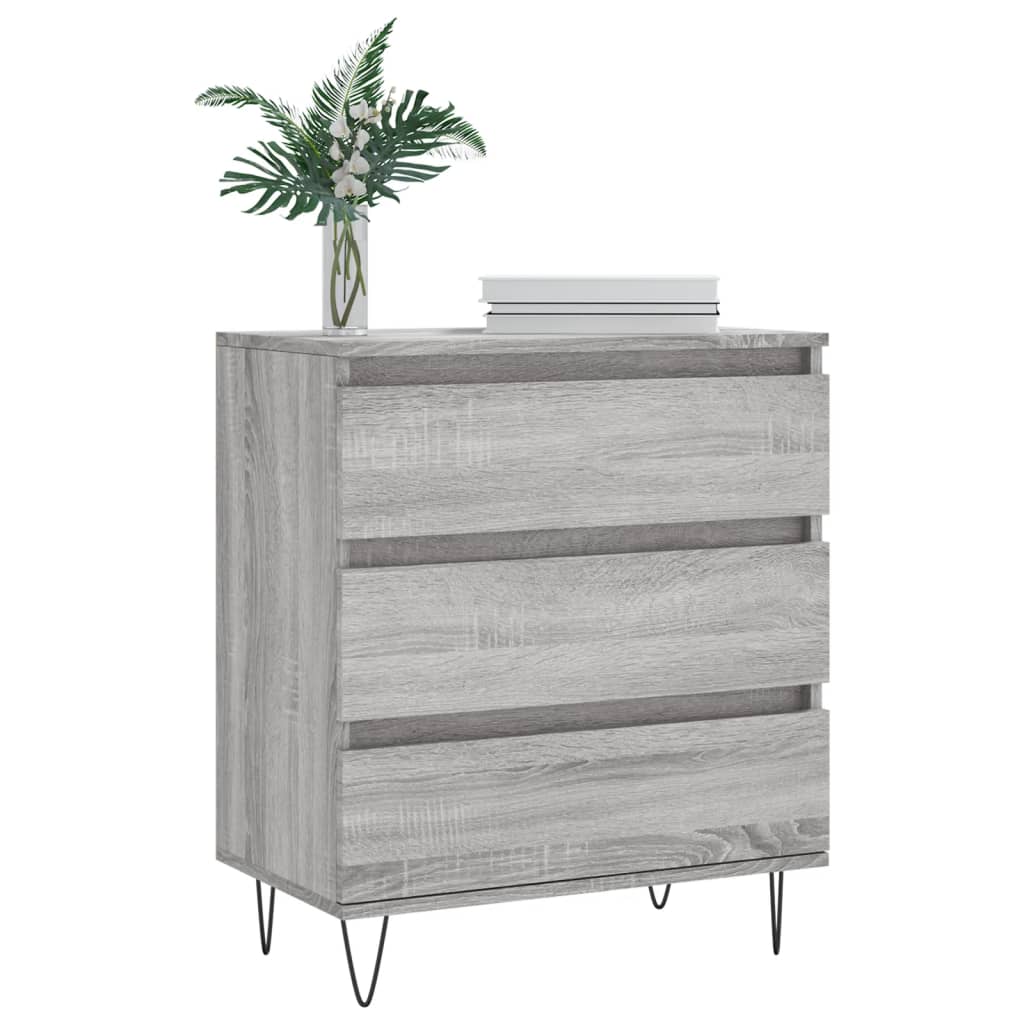 vidaXL Credenza Grigio Sonoma 60x35x70 cm in Legno Multistrato