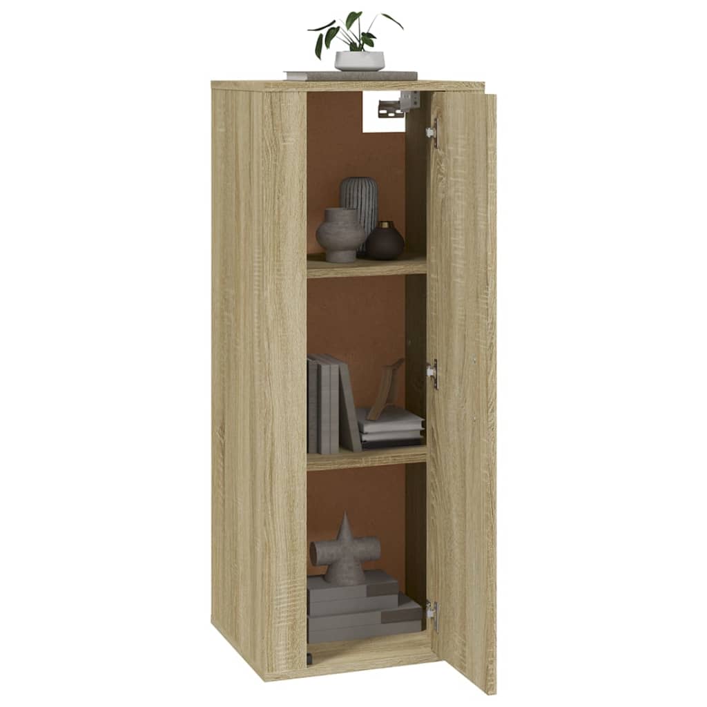 vidaXL Mobile Porta TV a Parete Rovere Sonoma 40x34,5x100 cm