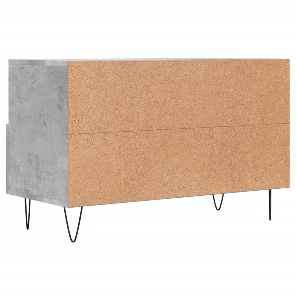 vidaXL Mobile per TV Grigio Cemento 80x36x50 cm Legno Multistrato