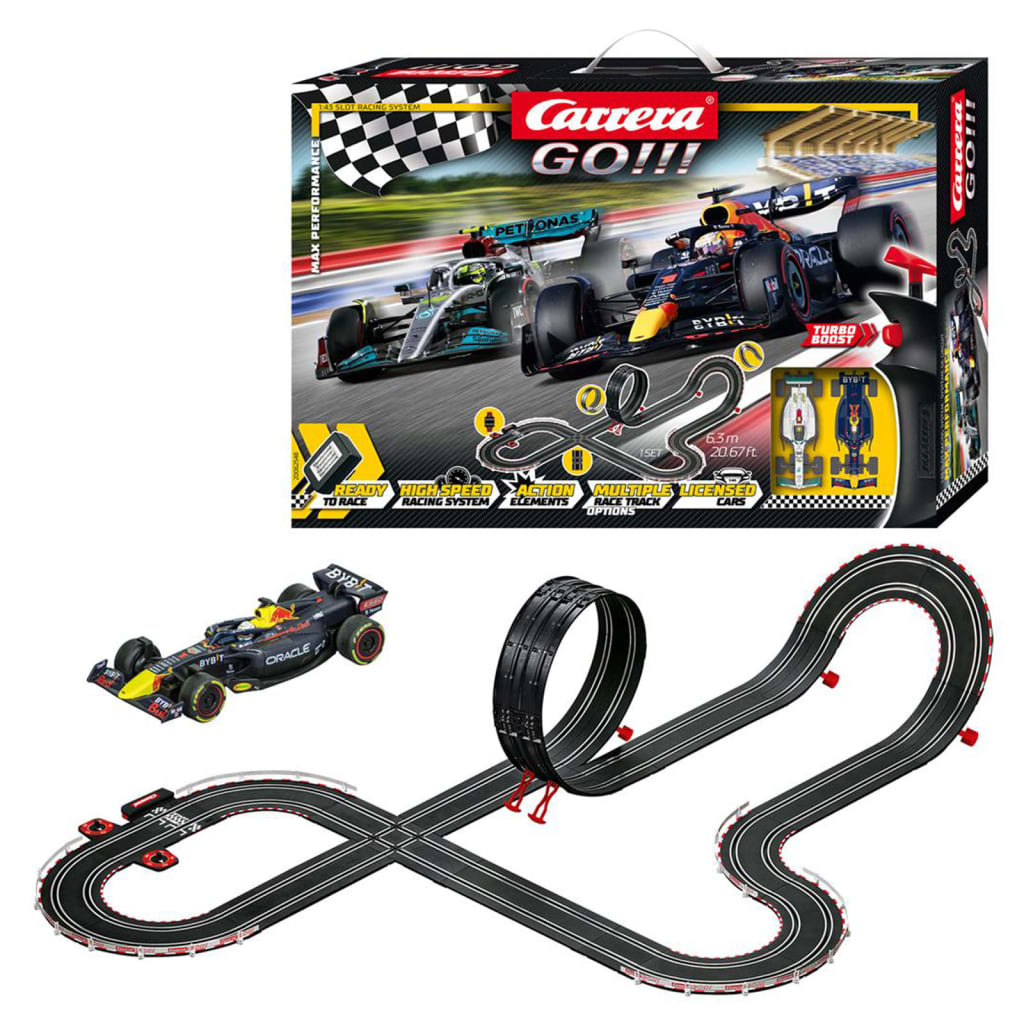 Carrera Go!!! Set di Macchinine e Piste Max Performance 6,3 m