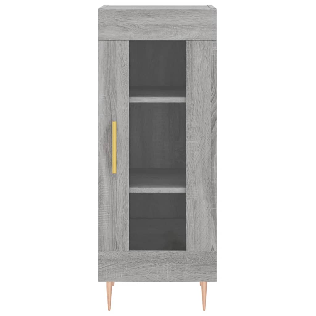 vidaXL Credenza Grigio Sonoma 34,5x34x90 cm in Legno Multistrato