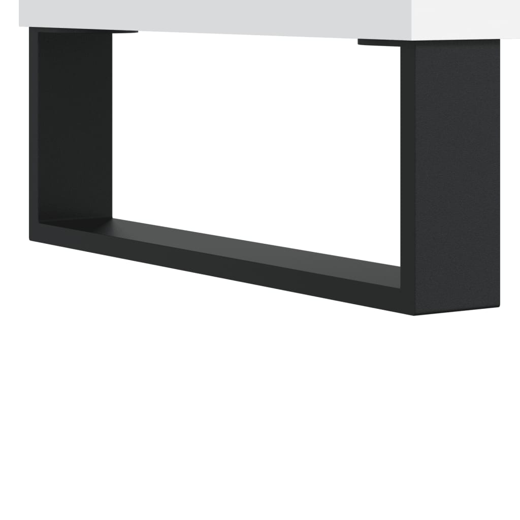 vidaXL Tavolino da Salotto Bianco 104x60x35 cm in Legno Multistrato