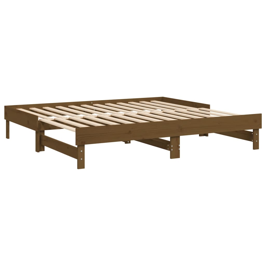 vidaXL Dormeuse Estraibile Ambra 2x(90x190) cm Legno Massello di Pino