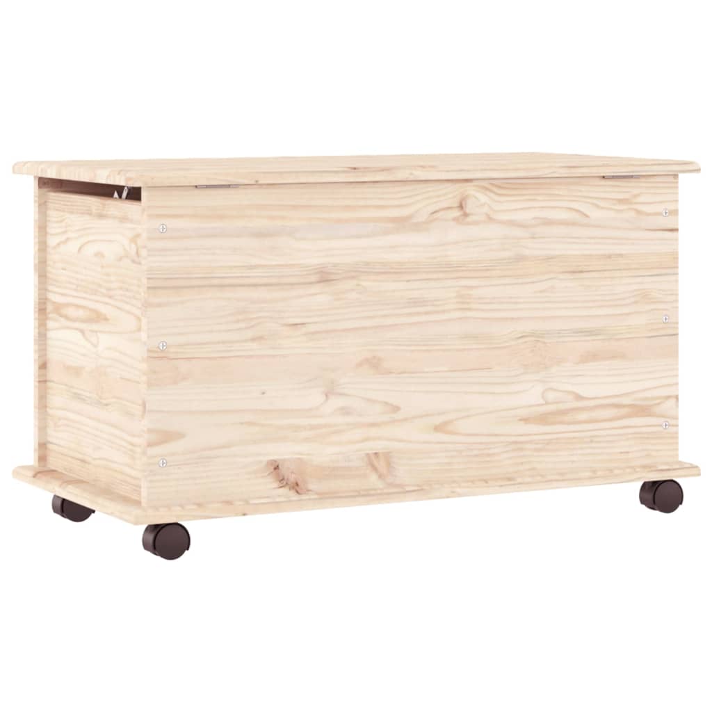 vidaXL Cassapanca con Ruote ALTA 73x39,5x44 cm Legno Massello di Pino