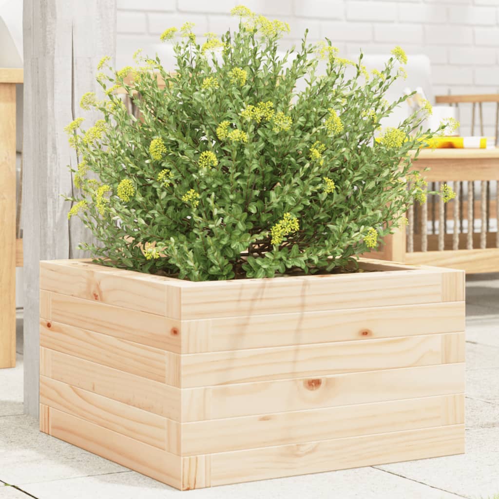 vidaXL Fioriera da Giardino 40x40x23 cm in Legno Massello di Pino