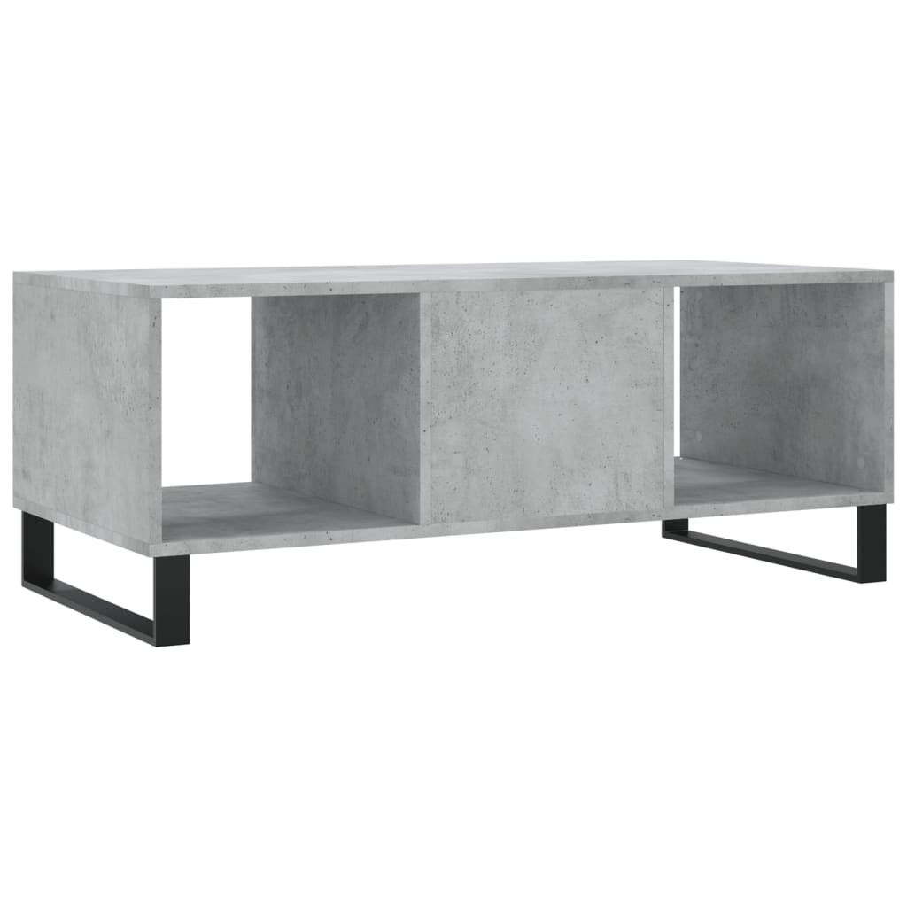 vidaXL Tavolino Salotto Grigio Cemento 102x50x40 cm Legno Multistrato