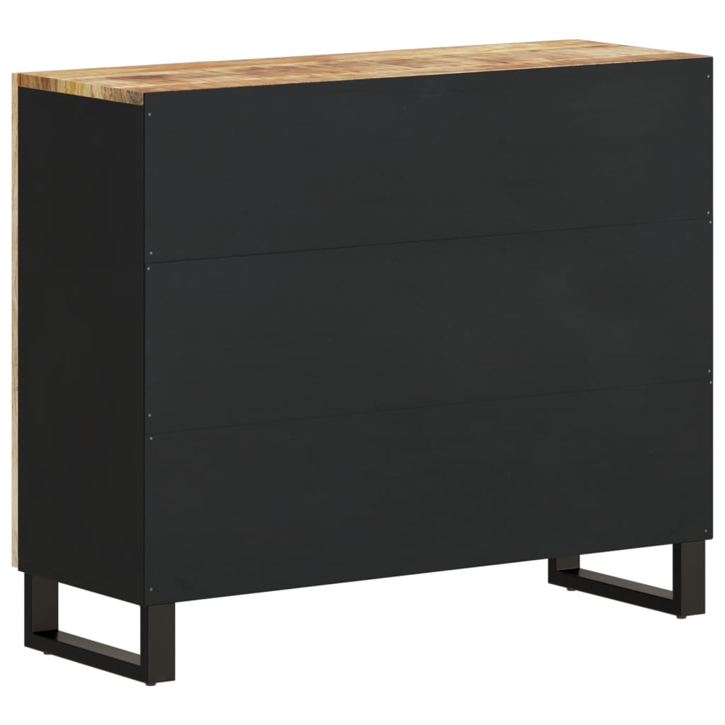 vidaXL Credenza con 2 Ante 90x33x75 cm in Legno Massello di Mango