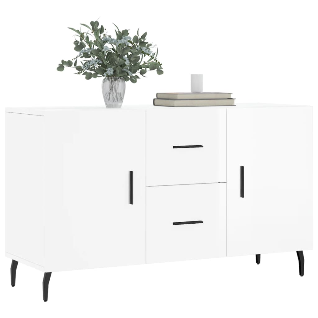 vidaXL Credenza Bianco Lucido 100x36x60 cm in Legno Multistrato