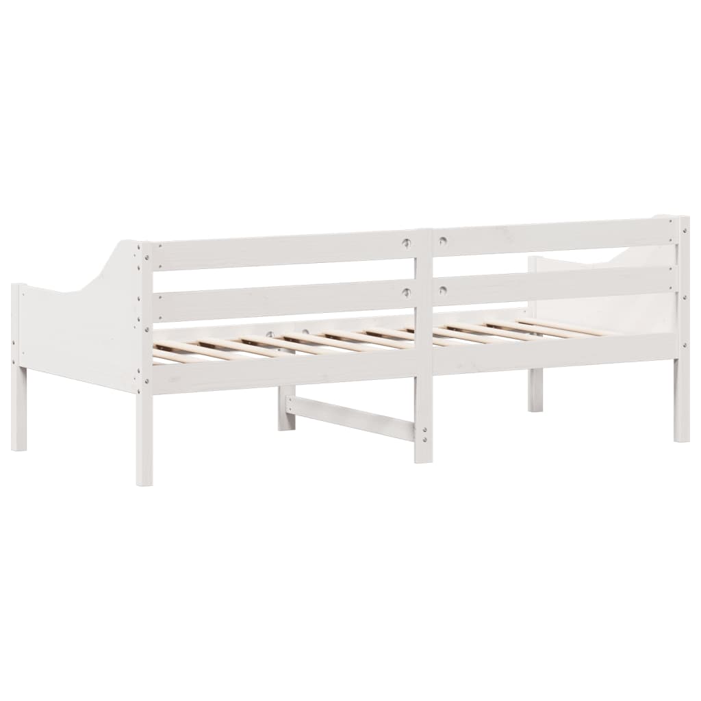 vidaXL Dormeuse senza Materasso Bianca 90x200 cm Legno Massello Pino