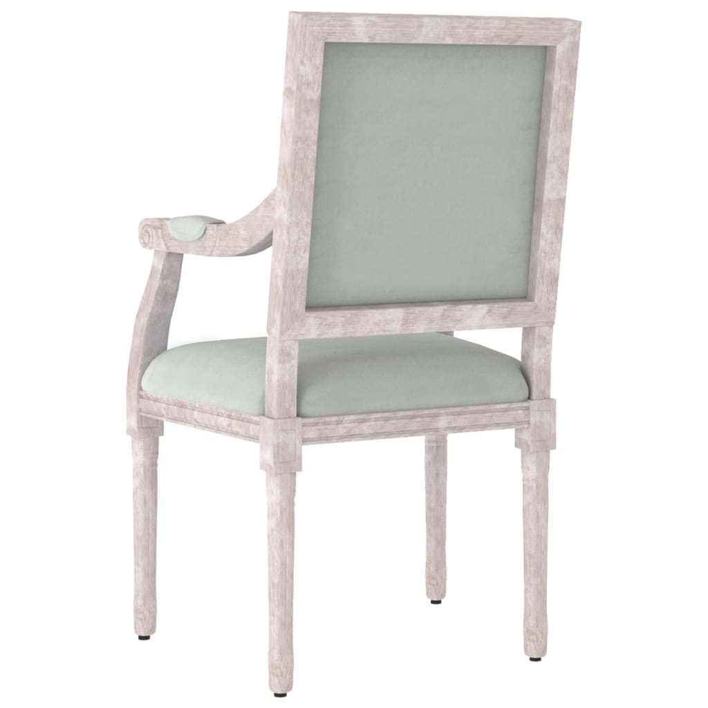 vidaXL Poltrona Grigio Chiaro 54x59x99 cm Velluto