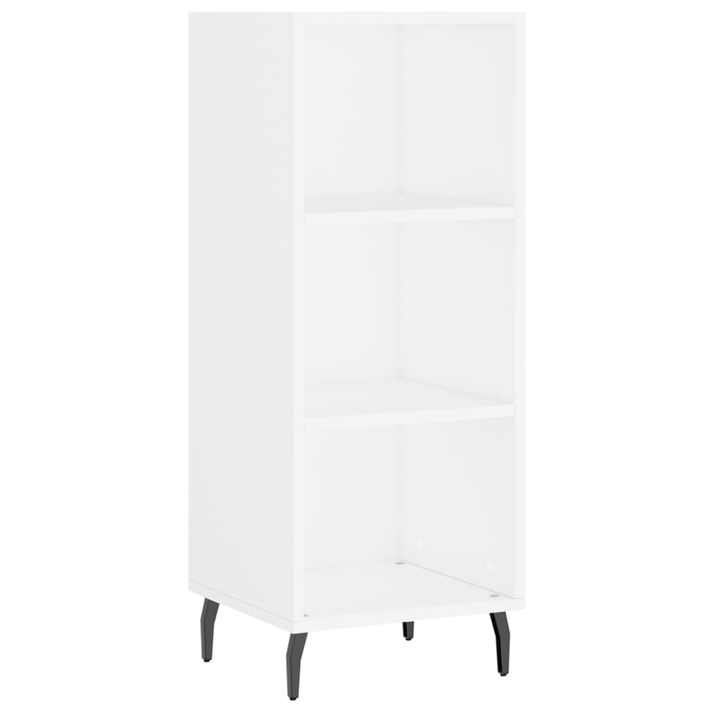 vidaXL Credenza Bianca 34,5x34x180 cm in Legno Multistrato