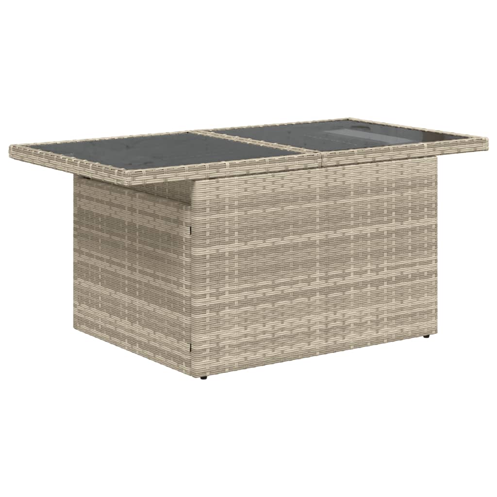 vidaXL Set Divano da Giardino 6pz con Cuscini Grigio Chiaro Polyrattan