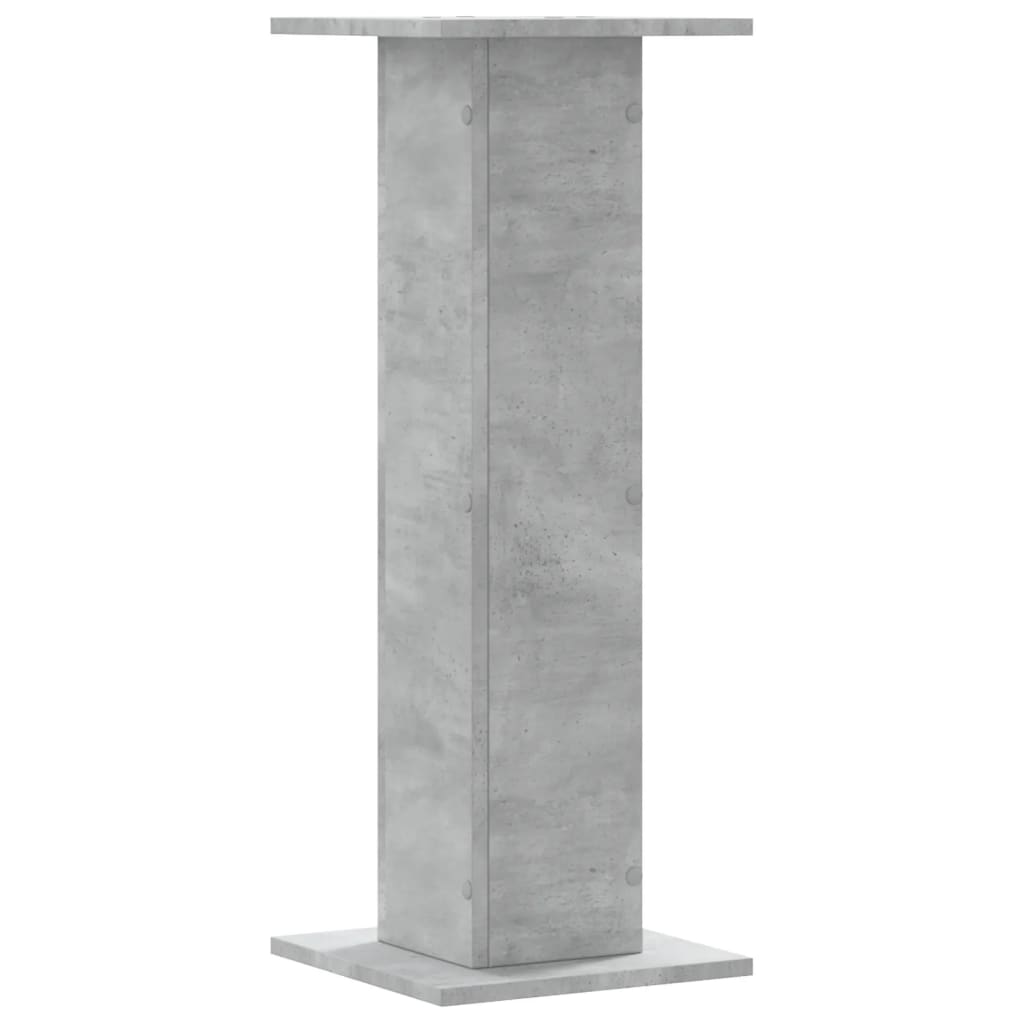 vidaXL Supporti per Piante 2 pz Grigio Cemento 30x30x80 cm Truciolato