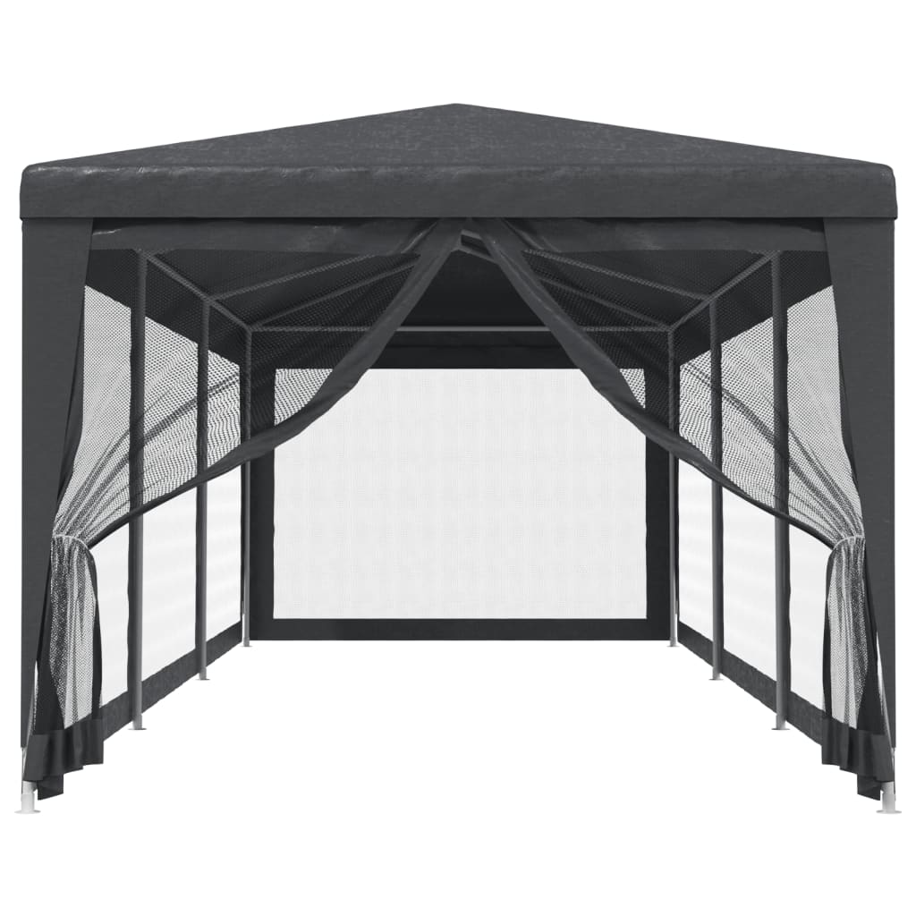 vidaXL Tenda per Feste con 8 Pareti in Rete Antracite 3x9 m in HDPE