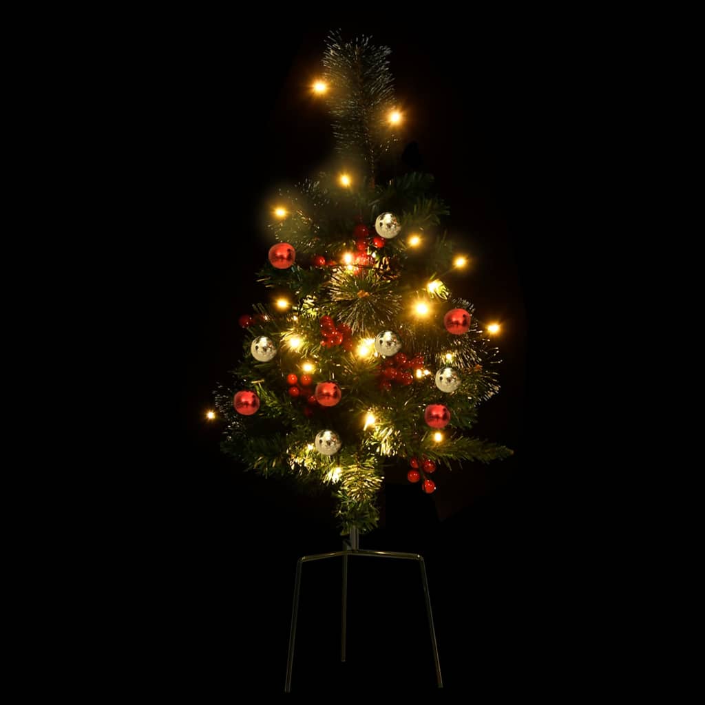 vidaXL Alberi di Natale Artificiale per Viali 2 pz 76 cm in PVC