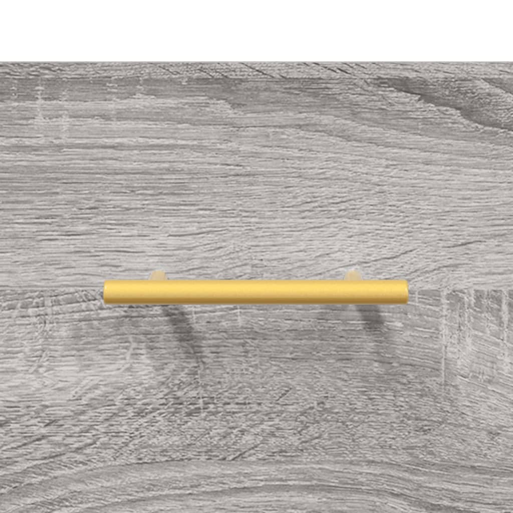 vidaXL Mobile a Parete Grigio Sonoma 100x36,5x35 cm Legno Multistrato